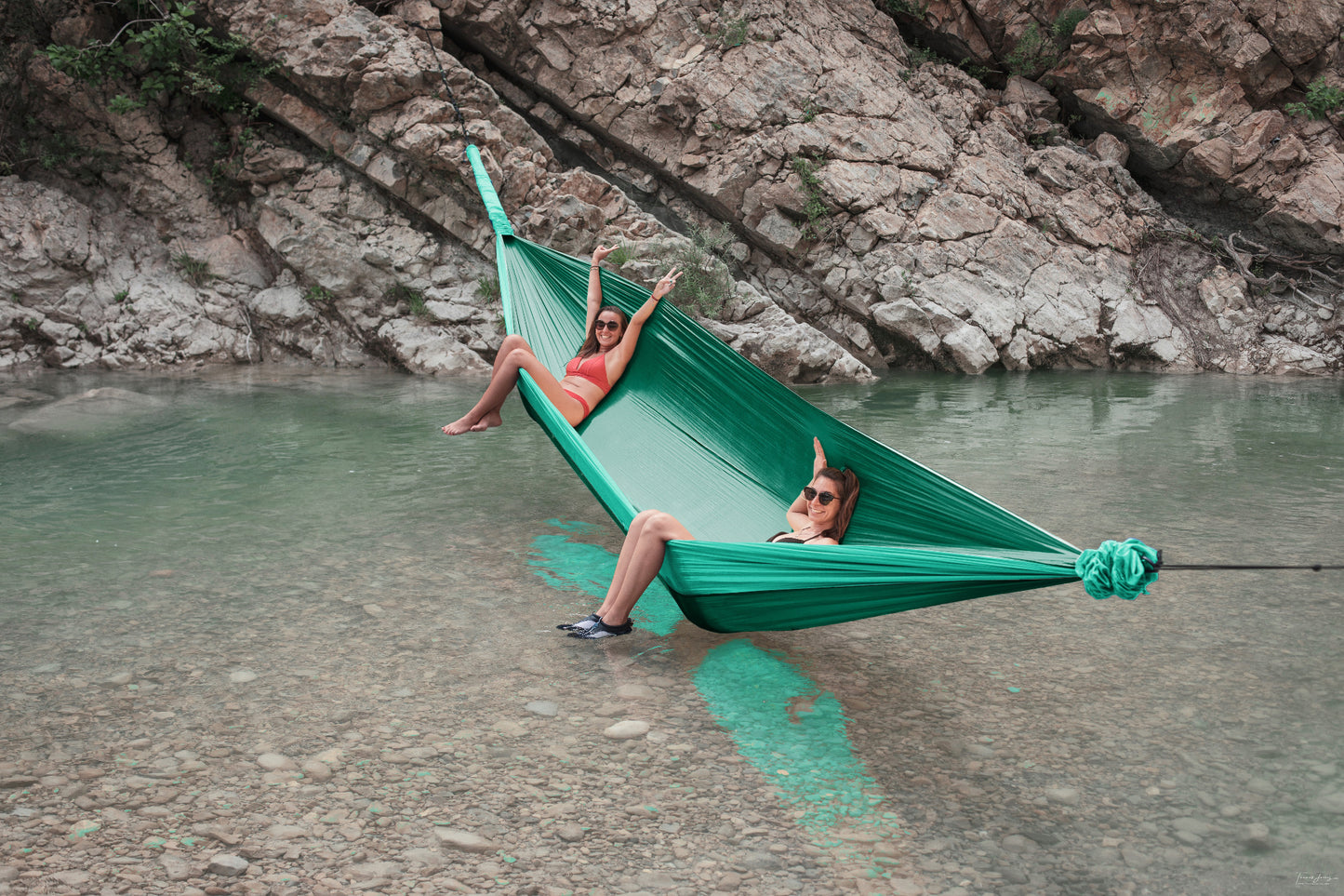 Pochette Mammock - Hamac Géant - Émeraude - Rivière