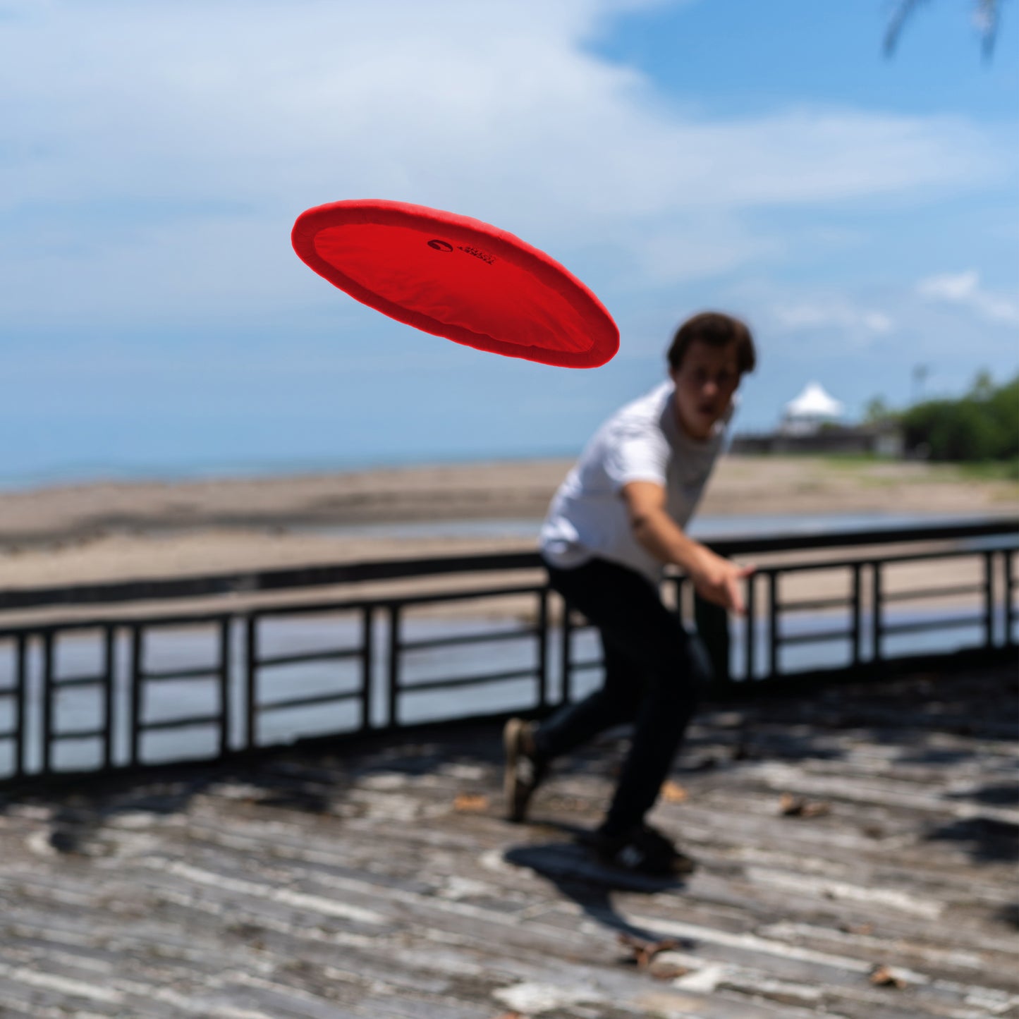 Frisbee Rouge Sac Rangement